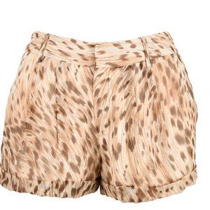 Haute Hippe Leopard Print Shorts